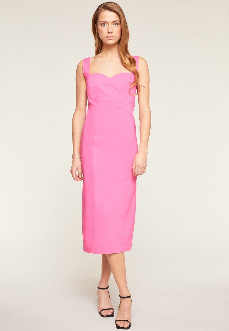 Motivi fourreau avec col en Robe fourreau fucsia/rose fluo ZALANDO.FR