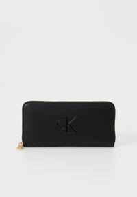 Calvin Klein BOLD LONG ZIP AROUND - Portefeuille - black/noir - ZALANDO.FR