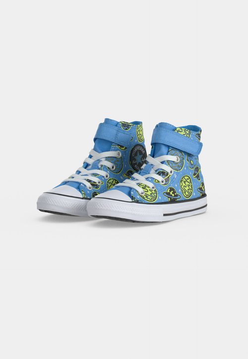 Converse CHUCK TAYLOR ALL STAR EASY ON PLANETS UNISEX - Zapatillas altas - light blue/neon mantis/black — photo 3