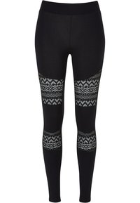 CROCHET  - Leggings - black