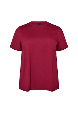 Zizzi, BASIC-T-SHIRT - T-shirts basic - rot
