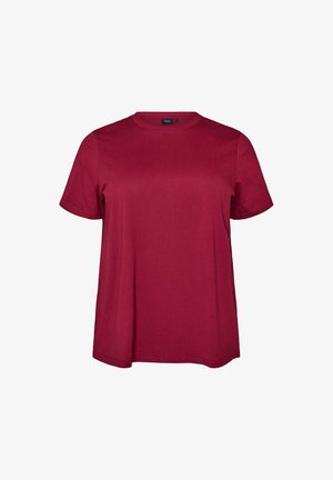 Zizzi, BASIC-T-SHIRT - T-shirt basic - rot