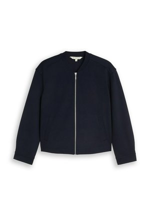 TOM TAILOR, TOM TAILOR BLAZER LOOSE FIT JACKE MIT BOMBERKRAGEN - Giubbotto Bomber - sky captain blue