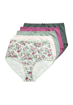 Ulla Popken 5 PACK OF PANTIES- HARVEST BLOOMSCAPE - Slip - sage