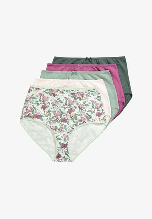 Ulla Popken, 5 PACK OF PANTIES- HARVEST BLOOMSCAPE - Slip - sage