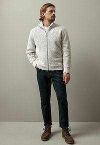 Next REGULAR CHENILLE THROUGH - Kardigan - ecru cream