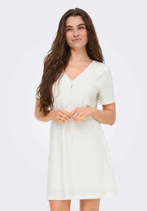 JDY, KLEID JDYCATHINKA KURZES KLEID - Skjortekjole - cloud dancer