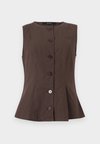 VMSELMA WAISTCOAT - Γιλέκο - chocolate torte