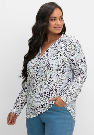 Sheego, Blouse - offwhite gemustert
