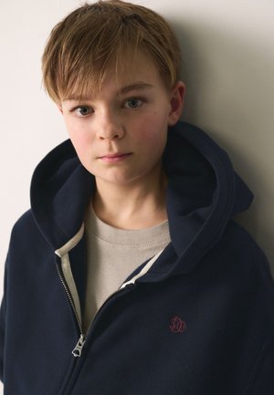 Superdry & Co, REGULAR FIT - ZIP THROUGH - Sweater met rits - navy