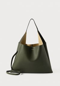 TOTE CLARE SMALL PEBBLE GRAIN - Bolso de mano - deep moss