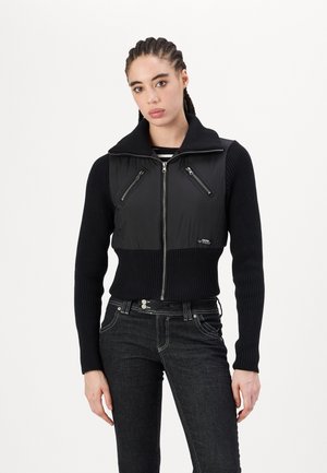 SHRUNKEN ZIP THROUGH - Μπουφάν τύπου bomber - black