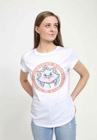 Disney THE ARISTOCATS FINISH FIGHTS - Triko s potiskem - white