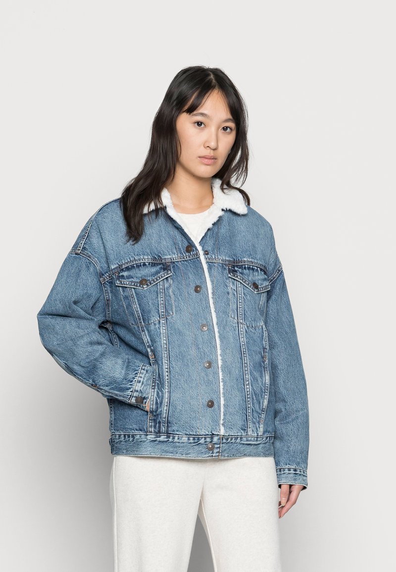 American Eagle Denim jacket medium wash/blue denim Zalando.de