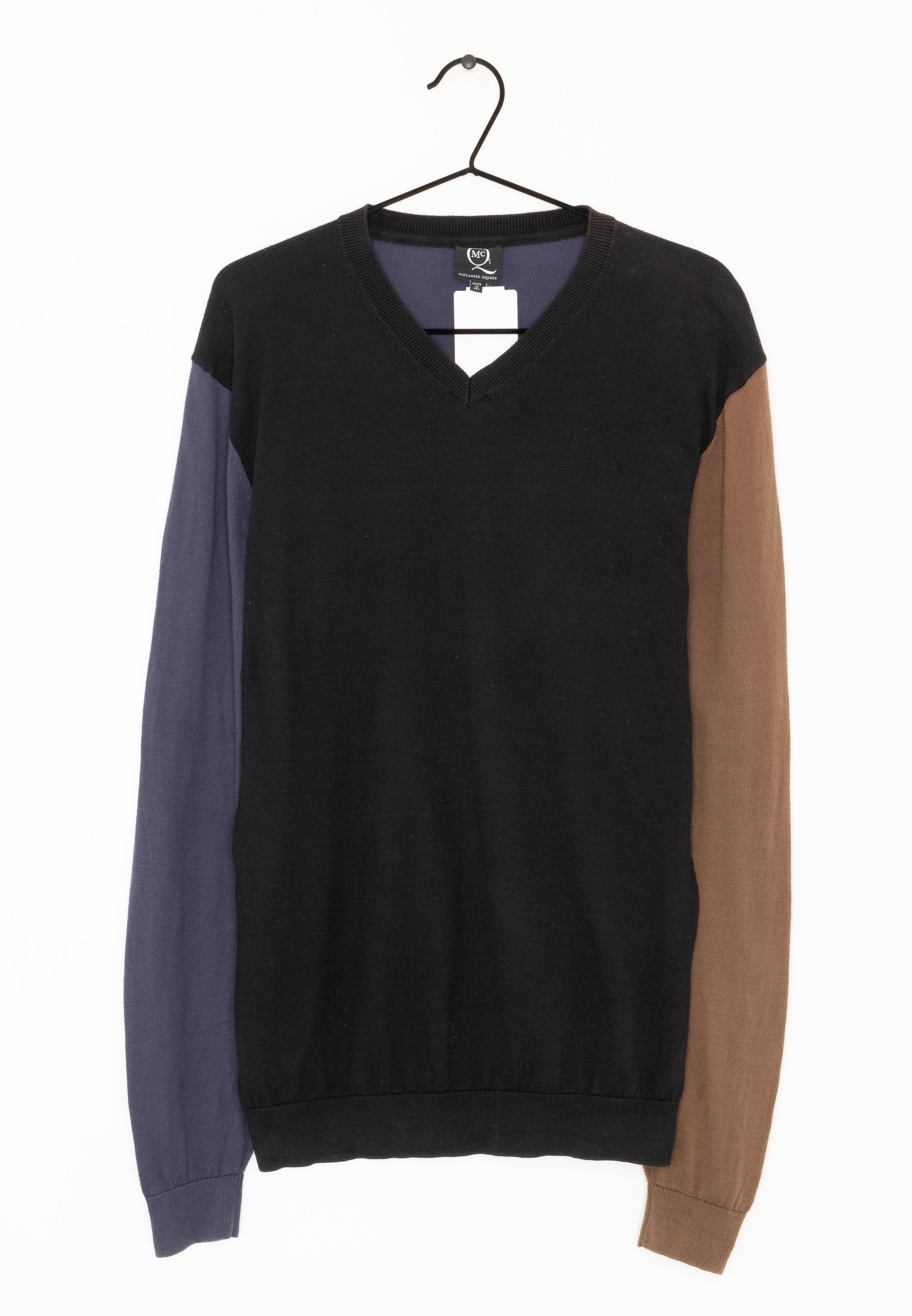 Ajio Black V Neck Jumper Mens McQ Alexander McQueen Jumper Black