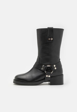 Cowboy-/Bikerstiefelette - black