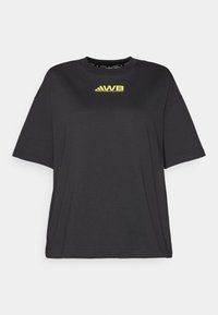 SELECT SUNRISE GRAPHIC TEE - Potiskana majica - black/pure sulfur