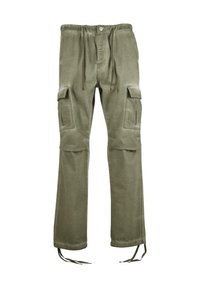 LUNAS 2-POCKET - Kareiviško stiliaus kelnės - washed oil khaki