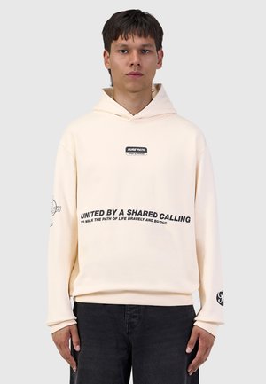 Pure Path, LOOSE FIT HOODIE LS SWEATERS - Kapuzenpullover - ecru