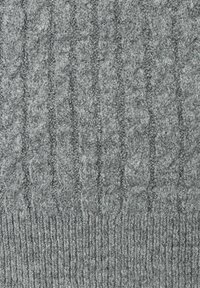 More & More MIT ZOPFMUSTER - Strickpullover - grau meliert