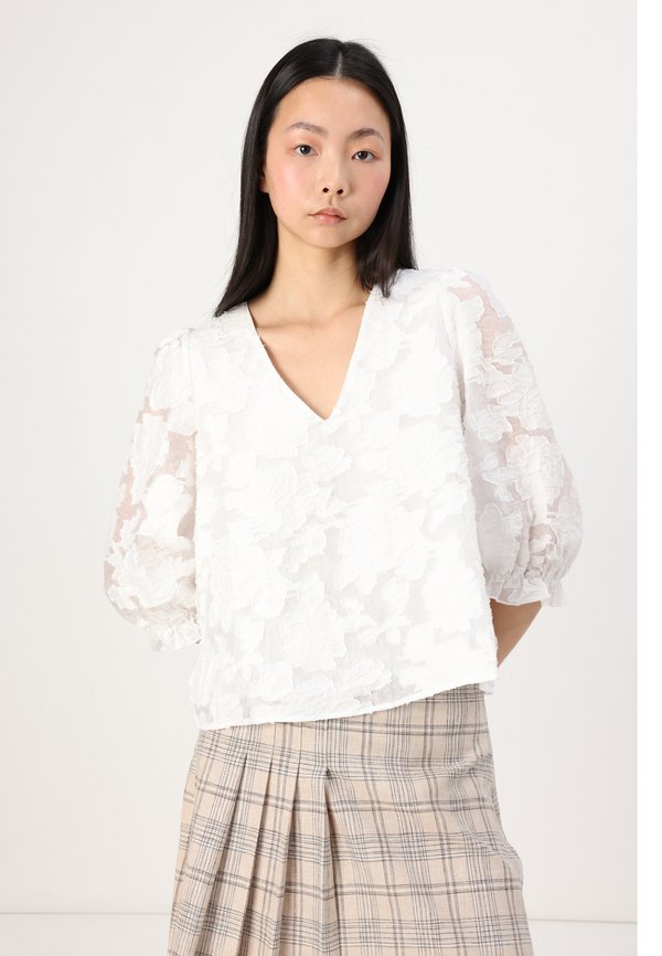 SLFGAJO SKIRT - Pleated skirt - bleached sand2