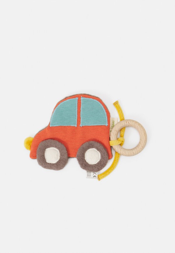 KNISTERGREIFLING AUTO MIT HOLZRING UNISEX - Baby-Spielzeug - mehrfarbig