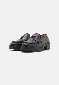 COACH LEAH QUILTED LOAFER - Mokasīni - black