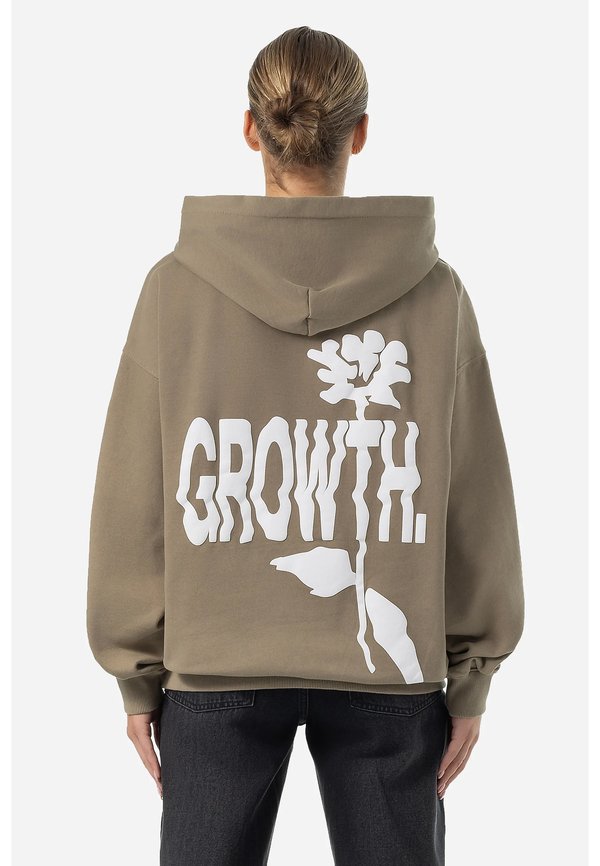 AILIS OVERSIZED HOODIE - Sweatshirt - washed desert taupe