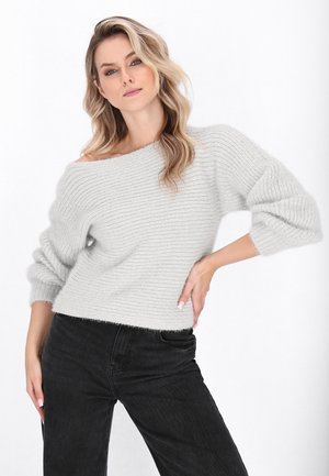 Strickpullover - grey melange