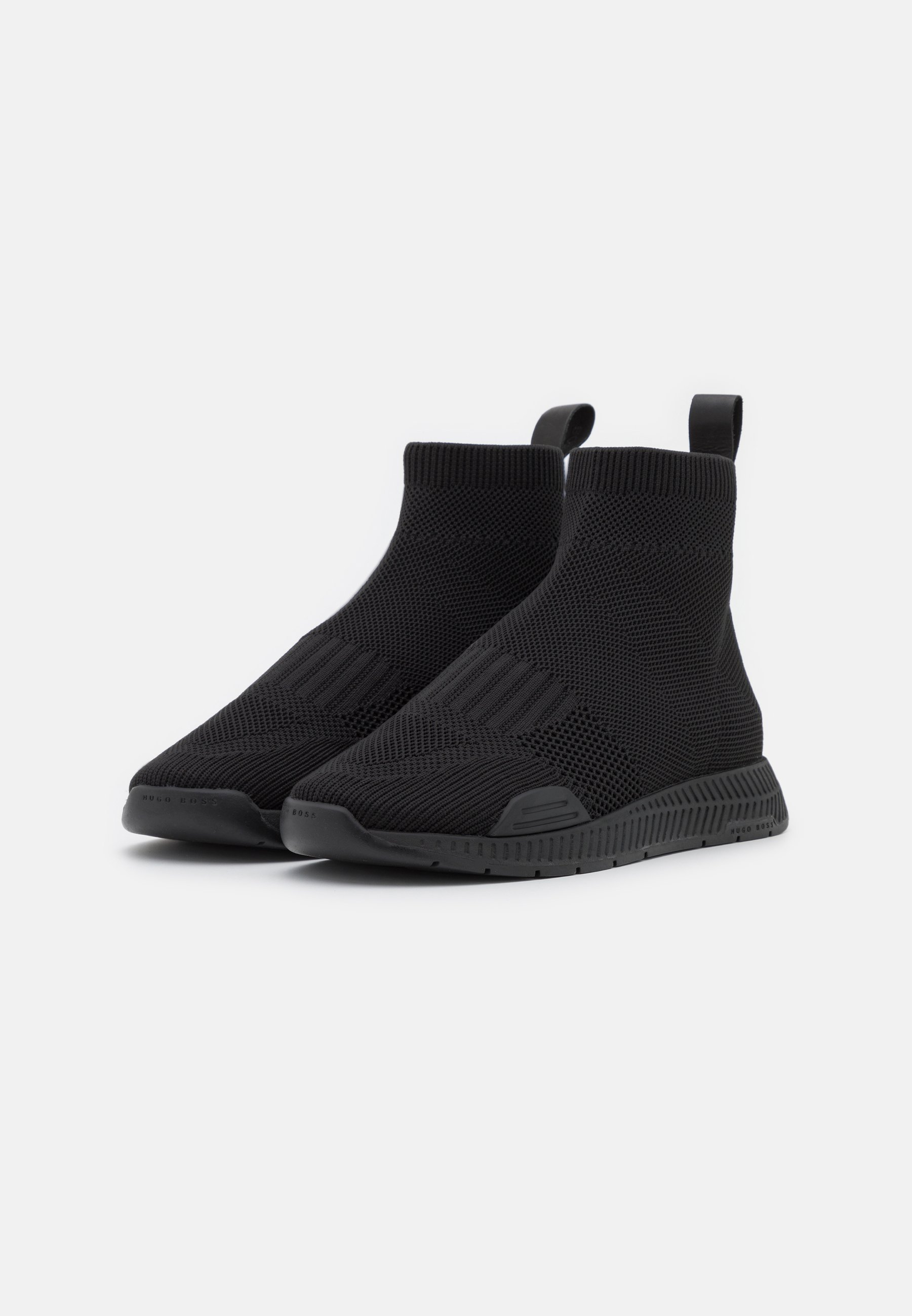 BOSS TITANIUM SOCK - Sneakers hoog - black/zwart - Zalando.nl