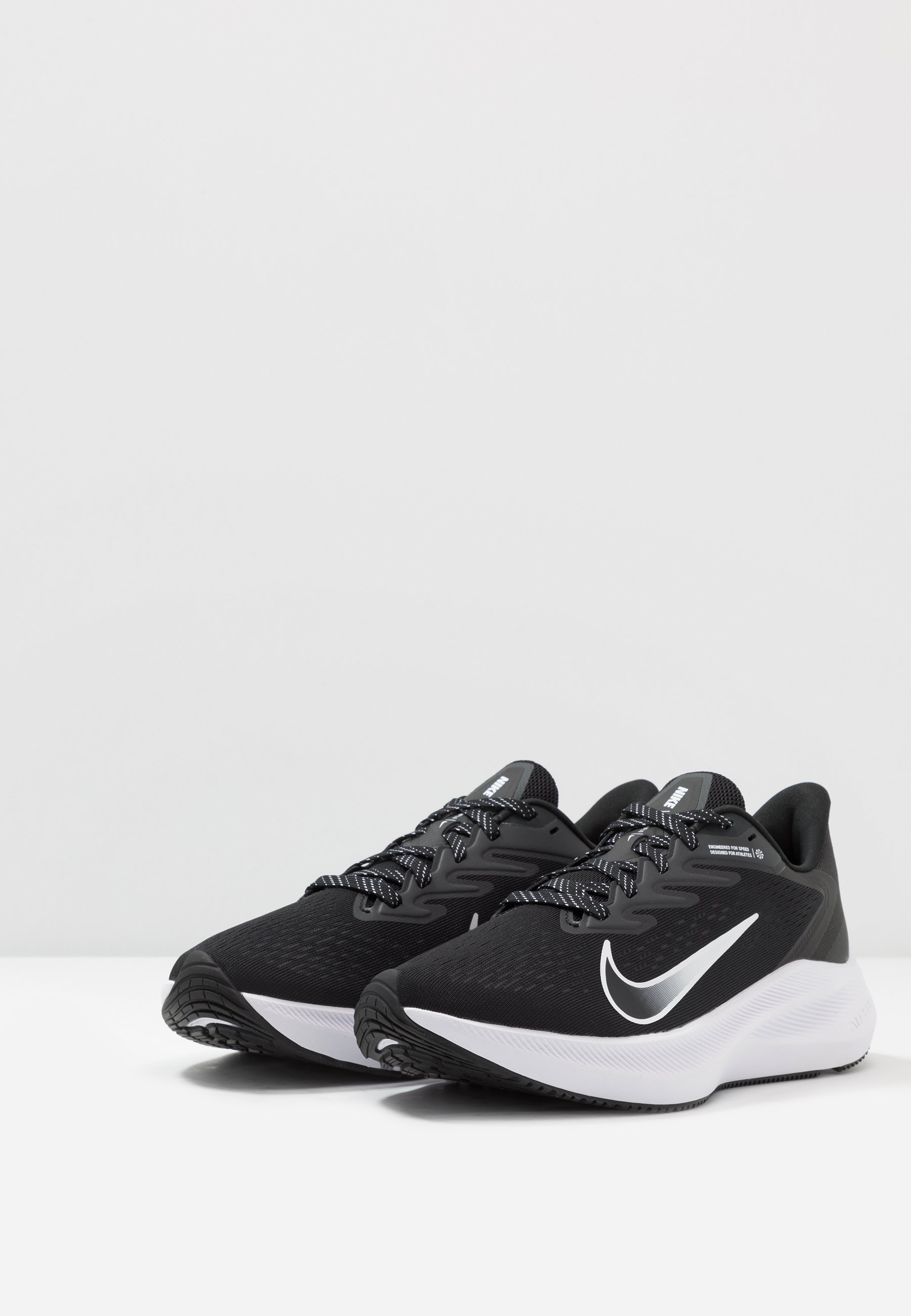 Nike Performance NIKE AIR ZOOM WINFLO 7 DAMEN-STRASSENLAUFSCHUH -  Hardloopschoenen neutraal - black/white/anthracite/Zwart - Zalando.nl