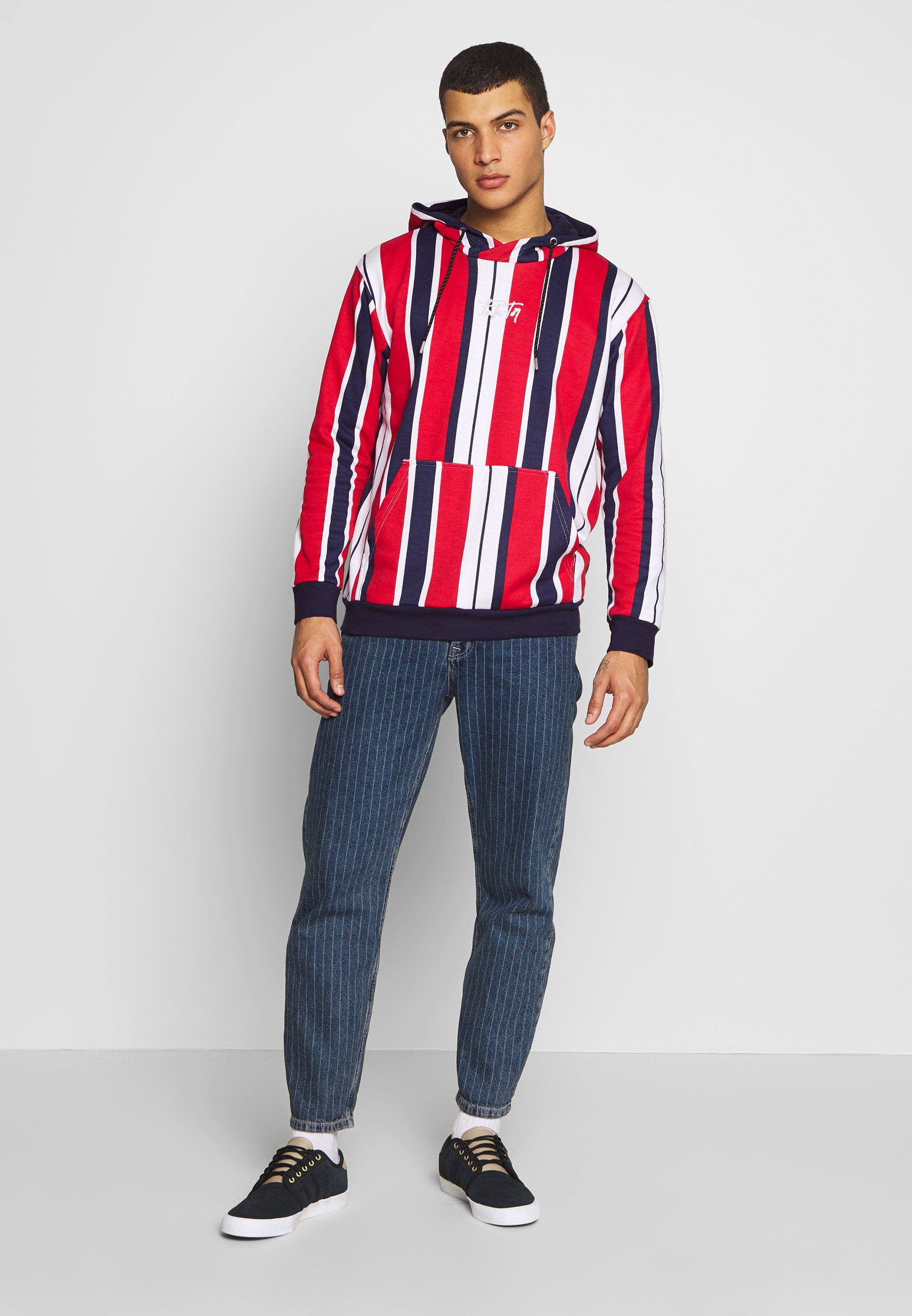FAKTOR NOSTRA HOOD Hoodie redwhitedark blue Zalando.no FAKTOR NOSTRA HOOD - Hoodie - red/white/dark blue