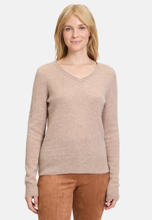 Striktrøje - funghi  melange