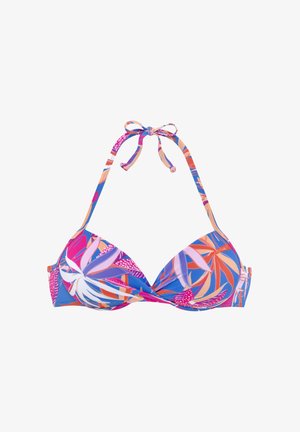 Zgornji del kopalk - blau pink bedruckt