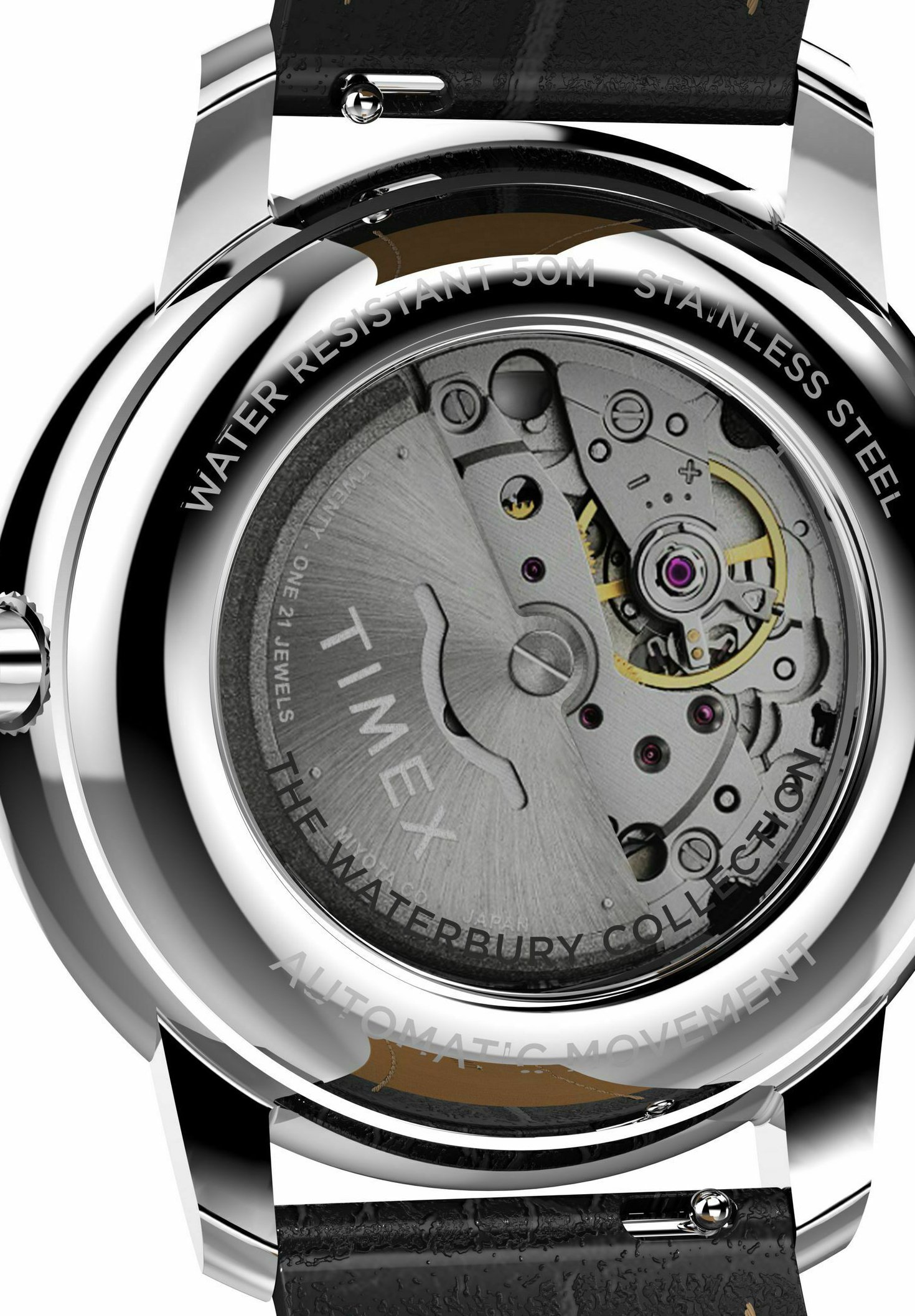 Timex Waterbury Heritage Orologio Uomo 39mm - Cronografo Con Tachimetro, Cinturino In Acciaio Inox, Quadrante Nero