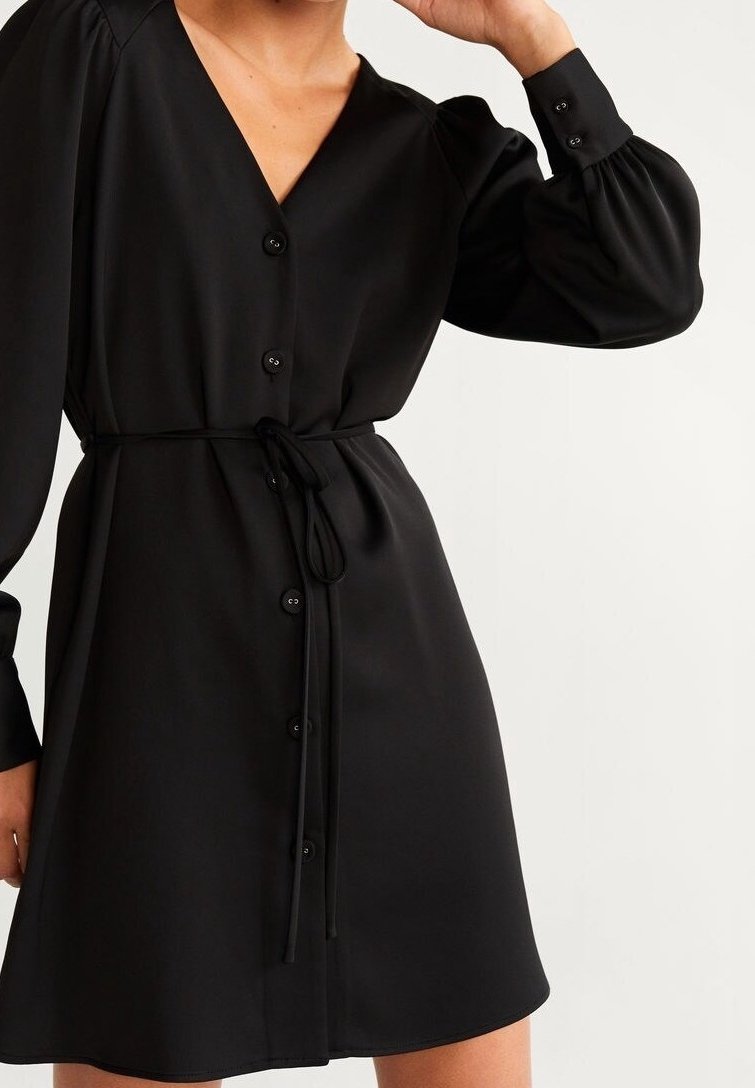 Mango Robe de jour black/noir (Seconde main) ZALANDO