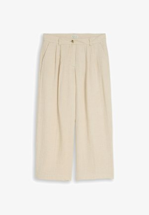 TOM TAILOR, Trousers - sand stone beige melange
