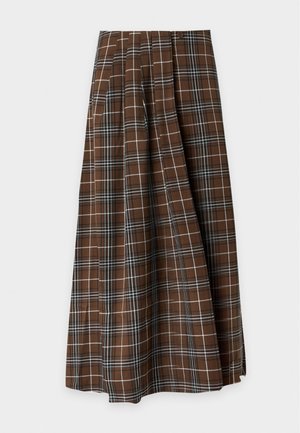 Gestuz, ALEYA SKIRT - Jupe trapèze - green olive check