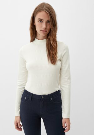 MIT STEHKRAGEN - Long sleeved top - ecru