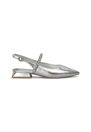 Slingback ballerina´s - plateado