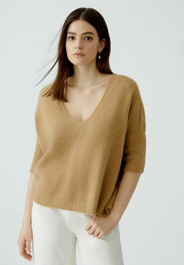 Strickpullover - salty caramel