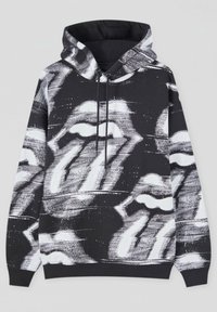 PULL&BEAR Felpa con cappuccio - black