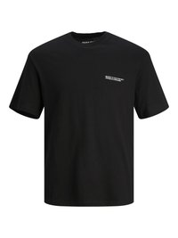 Jack & Jones JORVESTERBRO BACK SS CREW NECK  - Apdrukāts T-krekls - black