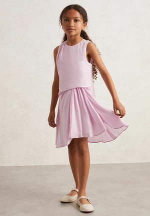 Reiss, ELINA DRAPED TUCK SLEEVELESS DRESS - Denné šaty - pink