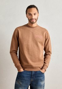 Scotch & Soda LEFT CHEST LOGO - Sweatshirt - soft silt