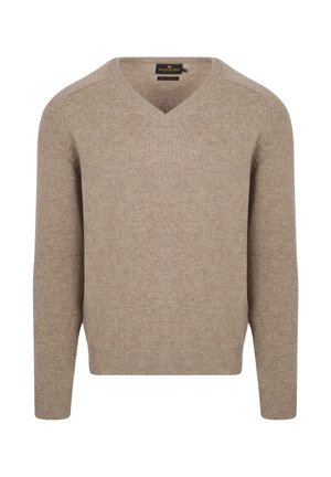 Suitable, STEPPIN OUT V-NECK - Trui - beige