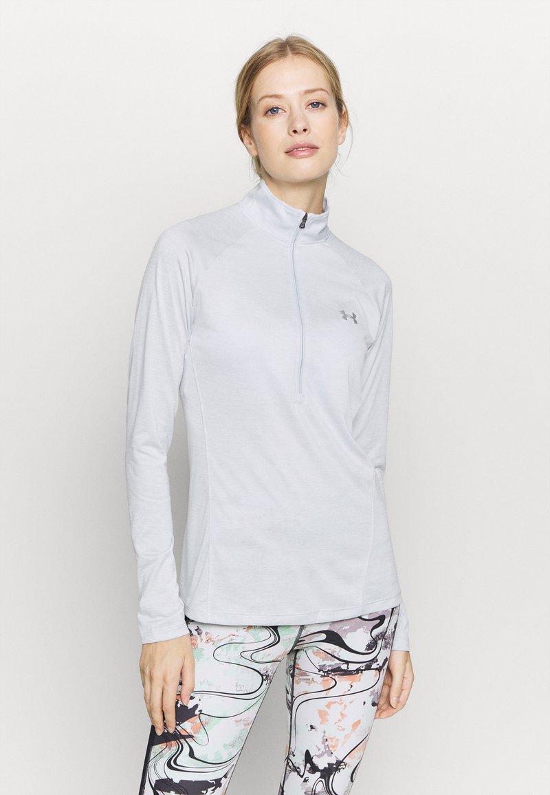 Under Armour TECH ZIP TWIST - Long sleeved top - halo gray