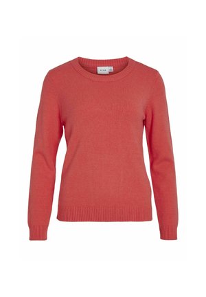 VILA, VIRIL O-NECK L/S KNIT TOP - NOOS - Strickpullover - dubarry