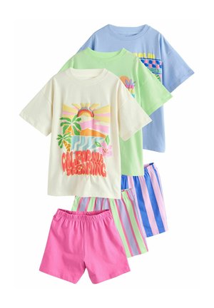 REGULAR FIT - 3 PACK SET - Komplet pižame - blue green