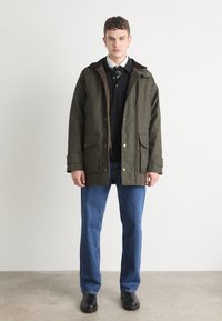 GANT DOUBLE DECKER - Korte frakker - dark sage